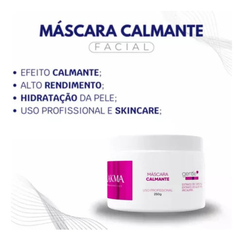 Lakma Máscara Calmante 250g Para Limpeza De Pele Profissional Tipo de pele Normal
