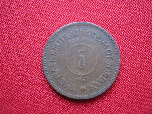 Jordania 5 Fils 1955