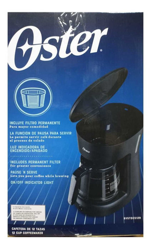 Cafetera De Filtro Oster Dw12b 12 Tazas(1800ml), Obelisco. | Envío gratis