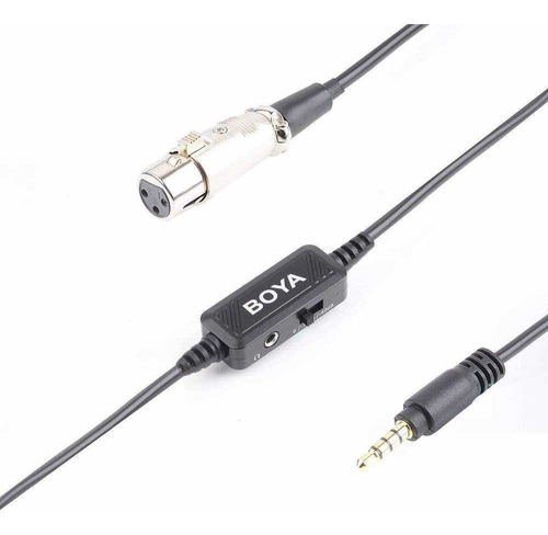 By-bca6 Cable De Microfono Con Preamplificador 3.5mm A Xlr