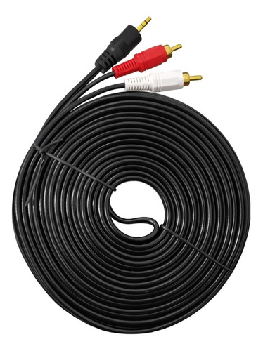 Cable De Audio Rca A Auxiliar Jack 3.5mm De 15mts