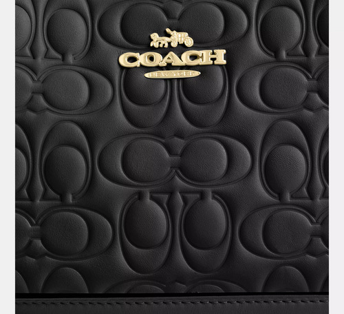 Bolso Coach De Hombro Teri Piel Negro Firma Cy774 Shoulder