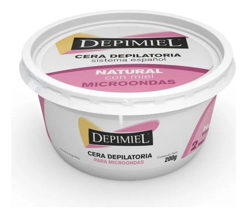 Cera Depilatoria Depimiel Microondas Natural Con Miel X 200g