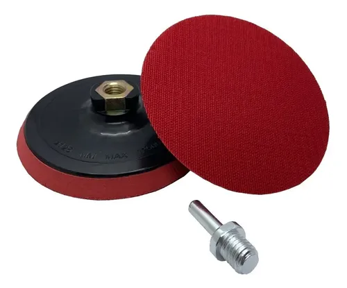 Base Disco Para Politriz 125mm Tssaper Com Adaptador M14