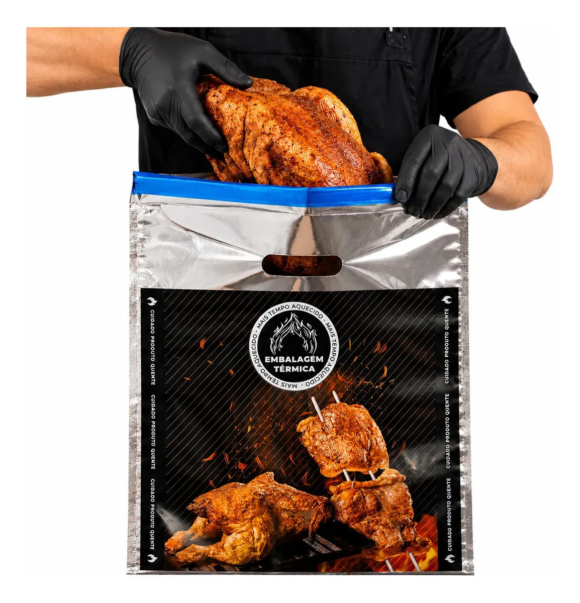 Embalagem Térmica Assados Frango Costela - 50 Und