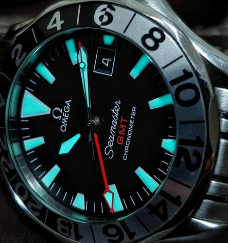 Omega Seamaster Gmt 50 Years Safira Automatico 41,5mm Ocp