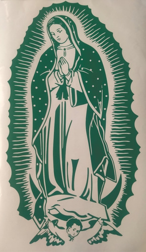 Virgen De Guadalupe En Recorte De Vinil 