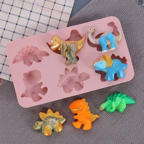 Molde De Silicona For Pastel De Dinosaurio.
