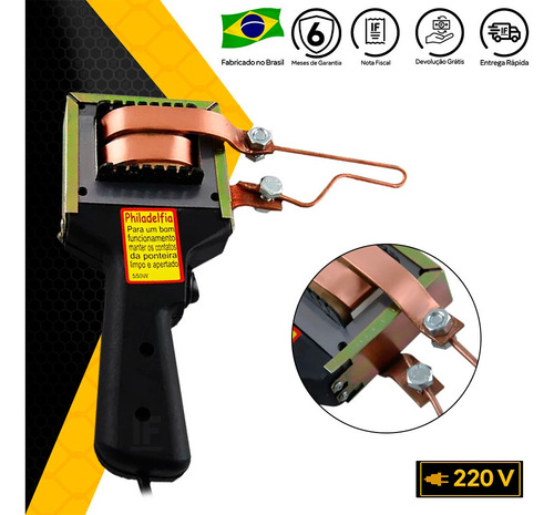 Ferro Solda Pistola Estanho Profissional 550 Watts