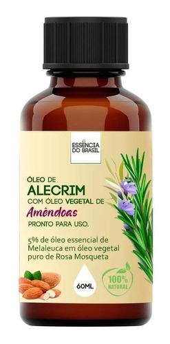  Óleo De Alecrim Com Amêndoas 60ml - Pronto Para Uso