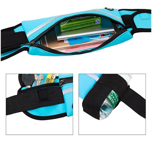Imagen 3 de 7 de Riñonera Running Deportes Expandible Porta Celular Tarjetas