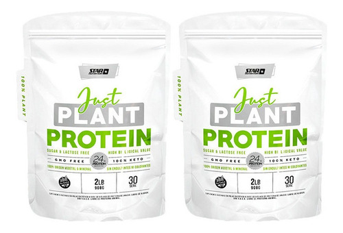 Just Plant Protein Star Nutrition Vegana 2 Un X 2 Lb