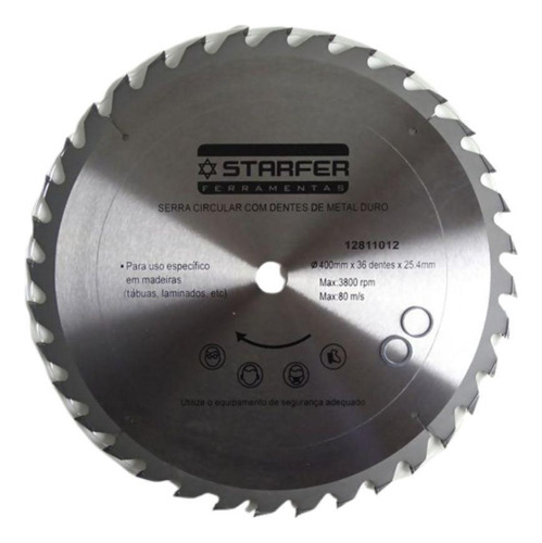 Serra Circular Widea Starfer 400mm X 36 Dentes