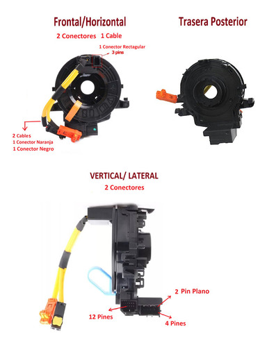 Cable Espiral Hilux 2.7  2013 2014 2015 2016