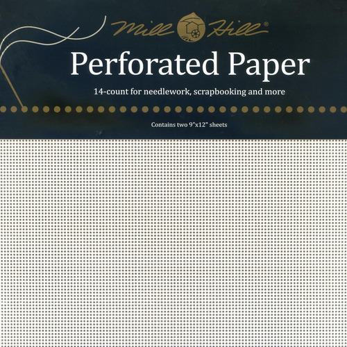 Perforated Paper - White - 9 X 12 Inches - Pp1-2 Sheets