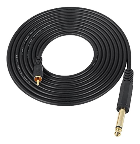 Cable De Audio Cerrxian Rca A 1/4 De Pulgada, Chapado En Oro