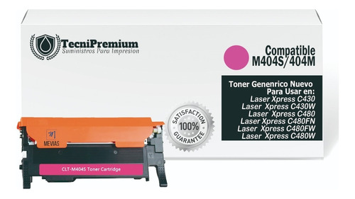 Toner Clt-m404s Magenta Para Sams C430 C480fw C480w C430w 