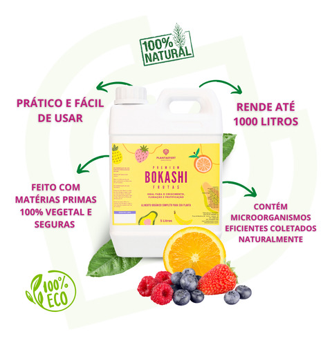 Adubo Npk Para Árvores Frutíferas 5l Uso Via Solo E Foliar