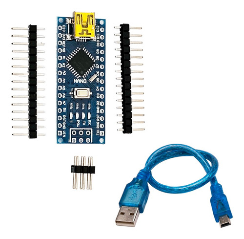 Tarjeta De Desarrollo Nano Compatible Con Arduino Cable Usb