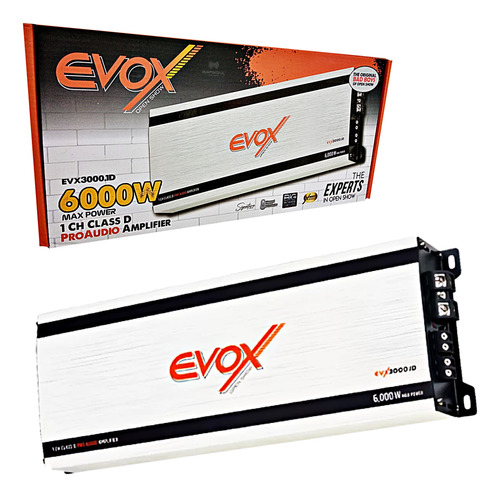 Amplificador Evox Evx3000.1d 6000w Max Clase D Open Show 1ch