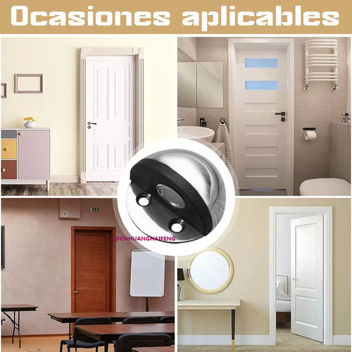 Juego De 6 Topes Magnéticos De Acero Inoxidable Para Puertas