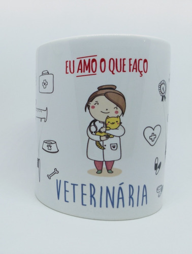 Caneca Personalizada Profissão Médica Medicina Veterinária