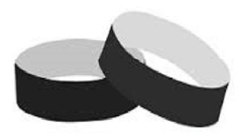 Pulseira De Identificação Preto - 50 Unidades - Embramafi