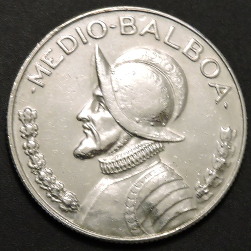 Panamá - Medio Balboa 1968 - Plata - Excelente 