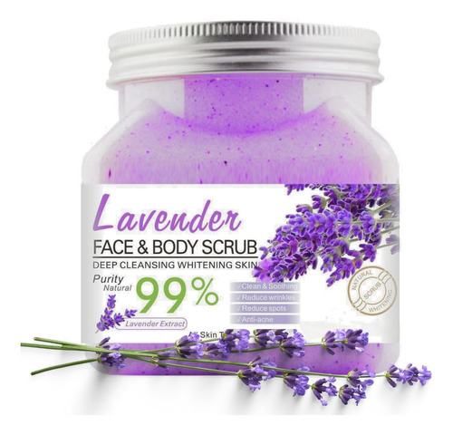 Nielies Exfoliante Corporal De Lavanda De 18 Onzas, Exfolian