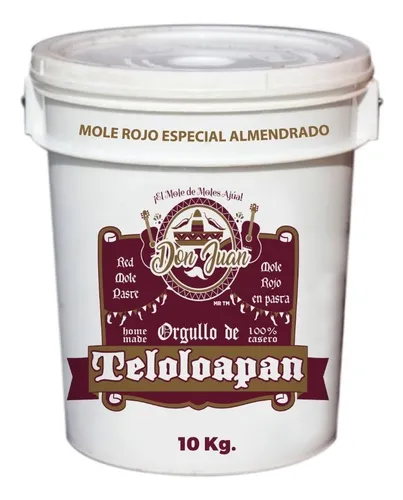 comprar Mole Rojo Teloloapan Especial Almendrado Cubeta De 10 Kg 