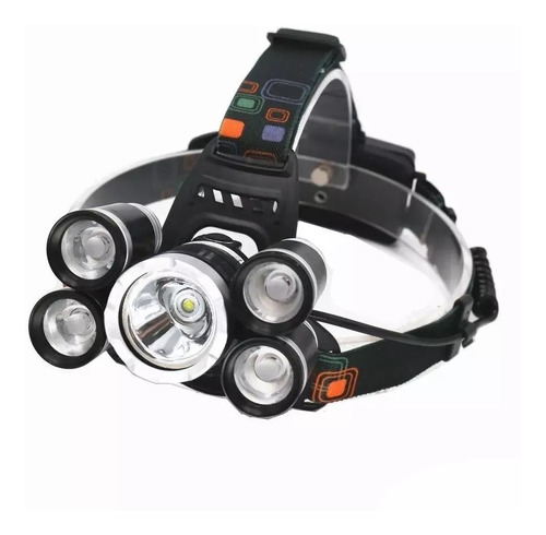 Luz Linterna Bici Minera Recargable 5 Leds Cob Cabeza Vincha