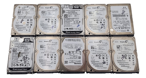 Lote De 10 Discos Duros Mecánicos 2.5 De 250gb Crystal Disk (Reacondicionado)