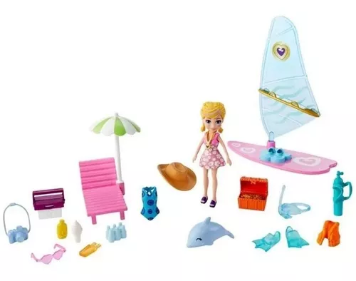 Polly Pocket Boneca Kit Aventura em Paris Mattel na Tyzu Toys