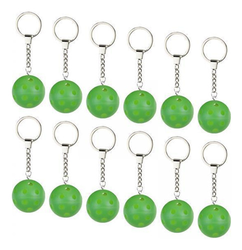 2 X 12 Piezas Pickleball Llavero Bolsa Colgante Para