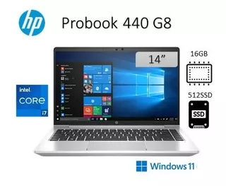 Portátil Hp Probook 440g8/corei7-11va-512/16gb/14 /win10