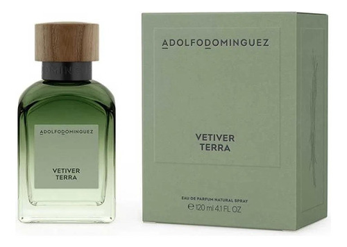 Eau de parfum Vetiver Terra Adolfo Dominguez para hombre, 120 ml