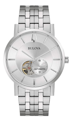 Reloj Bulova 96a238 Vestido Clásico Para Hombres De 3-hand Color de la correa Plata Color del bisel Acero inoxidable Color del fondo Plateado