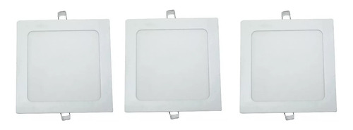 Pack X 3 Panel Led Plafón Bellalux Ledvance Embutir 12w 220v