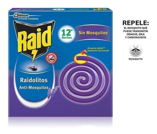 Raidolitos Especiales Lavanda Raid Scj-652749 Caja Con 12pza