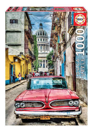 Puzzle Rompecabeza Educa Auto En Habana Paisaje 1000 Piezas