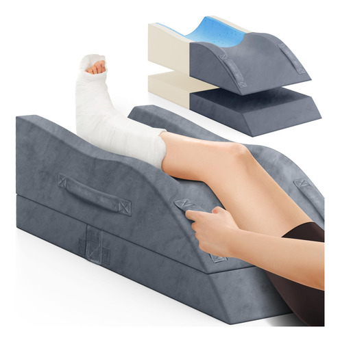 Almohada Cuña Elevación Piernas Soporte Espuma Viscoelástica
