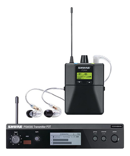 Monitor In Ear Shure P3tra215cl Psm 300 - P3t+p3ra+se215