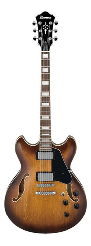 Guitarra elétrica Ibanez AS Artcore AS73 de  tília tobacco brown com diapasão de nogueira