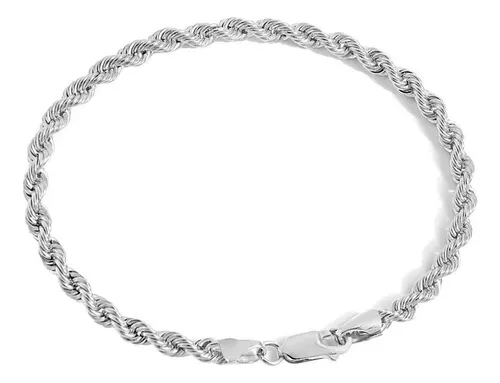 ' 2 Pulsera Torsal Hombre Esclava Plata Acero Inoxidable 6