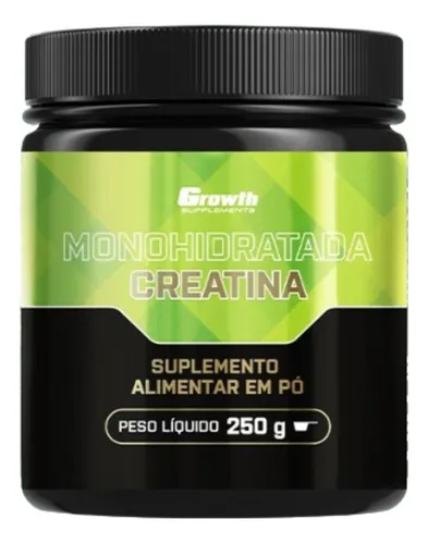 Creatina Monohidratada Growth Supplements 250g Sem sabor em Pó