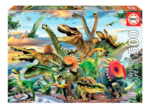 Puzzle Rompecabeza 500 Piezas Dinosaurios Educa 17961