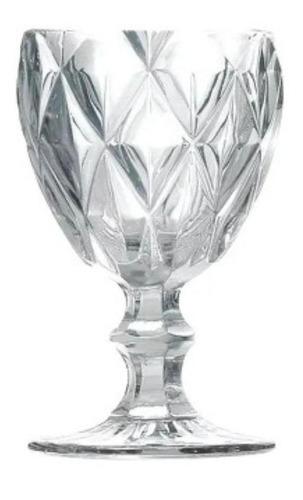 Jogo De Taças Água Diamante Clear 260ml Class Home Cor Transparente