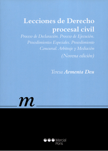 Lecciones De Derecho Procesal Civil (9ª Ed). Proceso De Decl