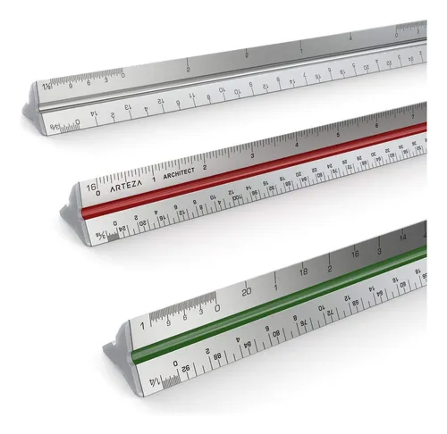 comprar Regla De Escala De Arquitecto, Imperial, 12 Pulgadas Re...
