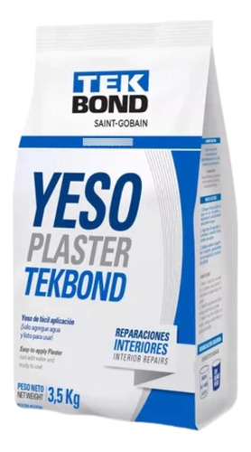 Yeso Plaster Tek Bond 3,5kg Neumóvil